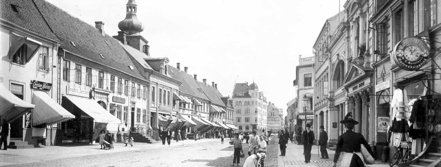 Søndergade i Horsens by, 1910