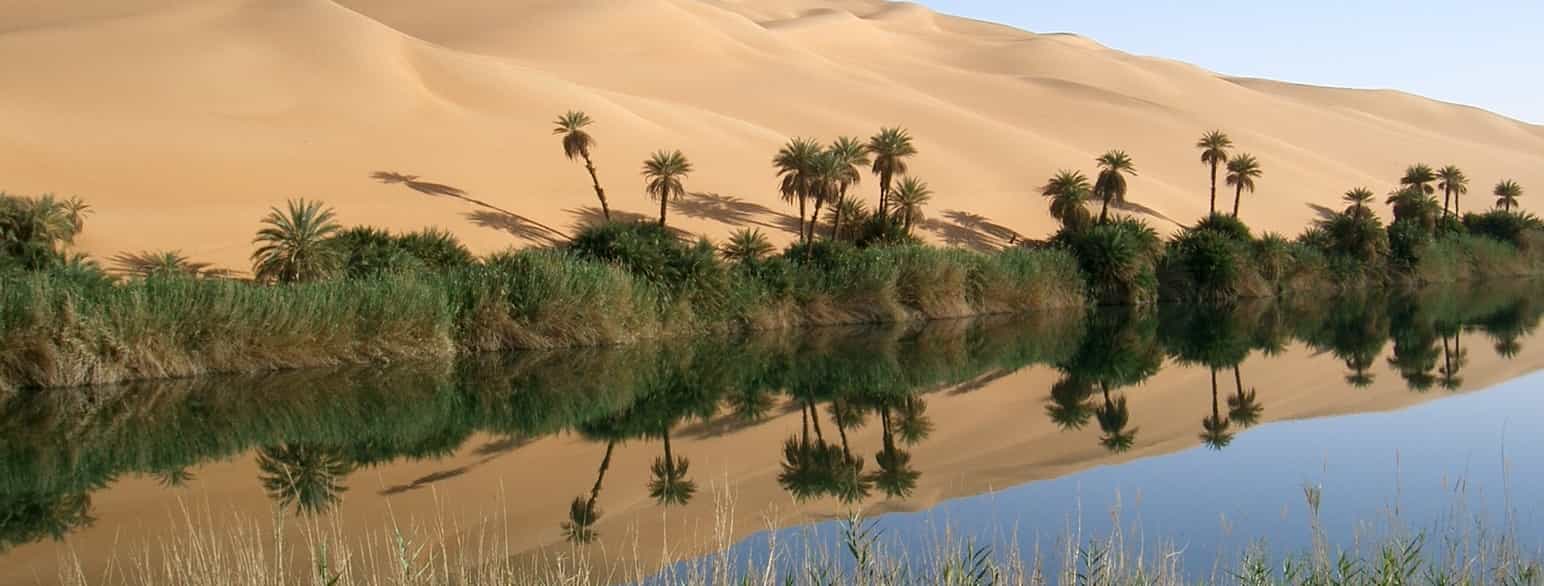 Ubari-oasen i Fezzan, Libyen