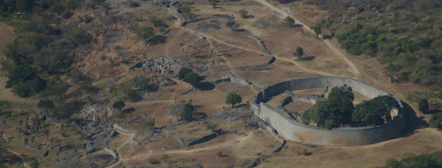 Strukturen Great Zimbabwe, efter hvilken landet er opkaldt