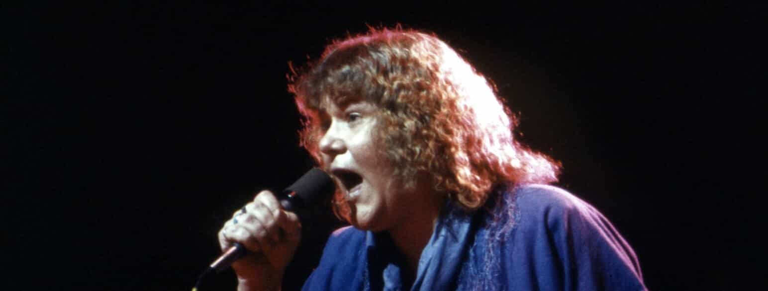Lone Kellermann på scenen i 1982