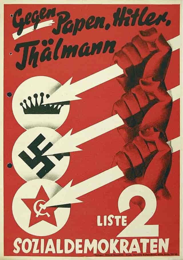 SPD-valgplakat fra 1932