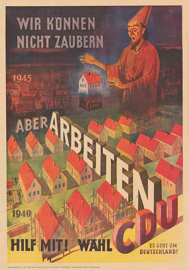 CDU-valgplakat fra 1949