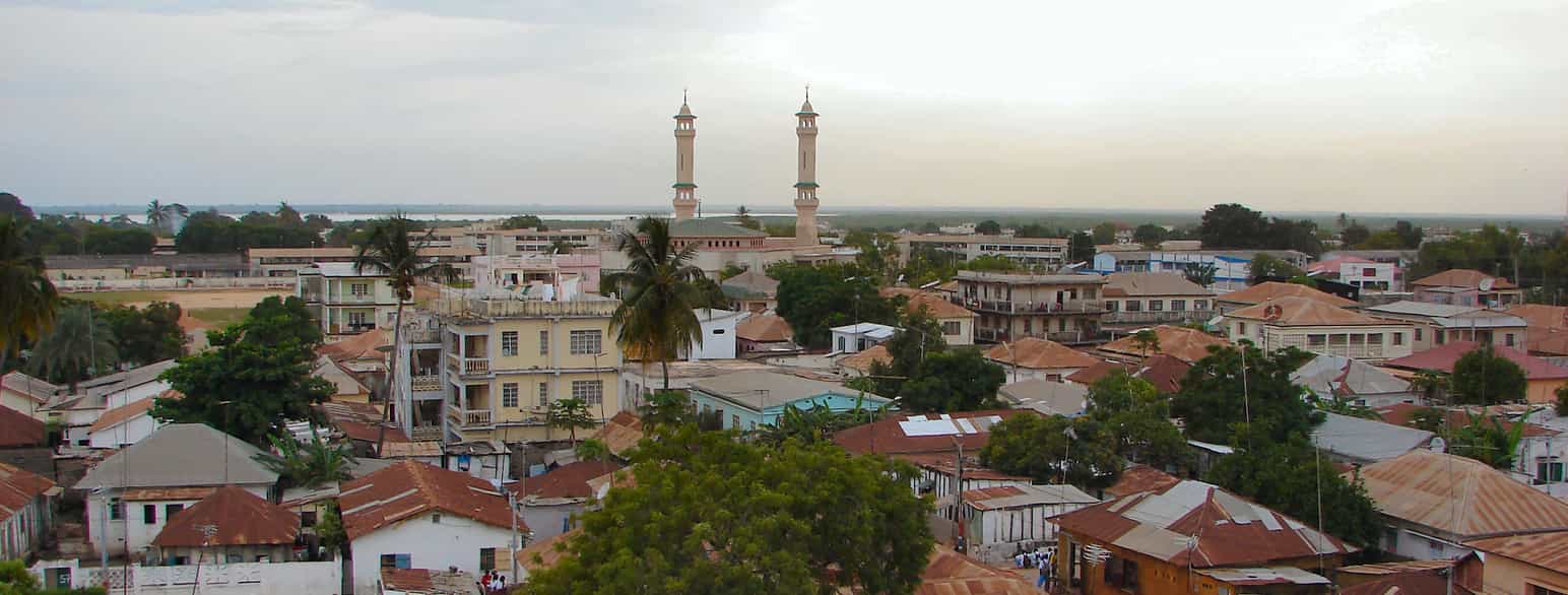 Udsigt over hovedstaden, Banjul