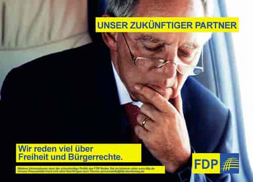 FDP-valgplakat fra 2009