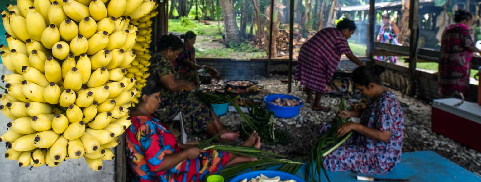 Kvinder laver mad i hovedstaden, Majuro