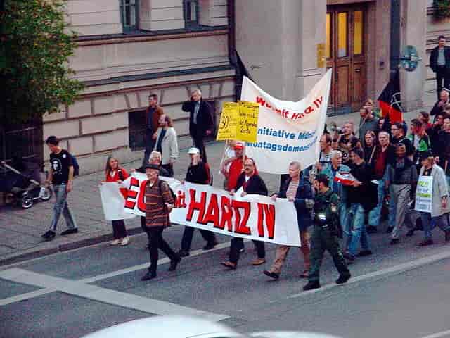 Protester mod Hartz-reformerne