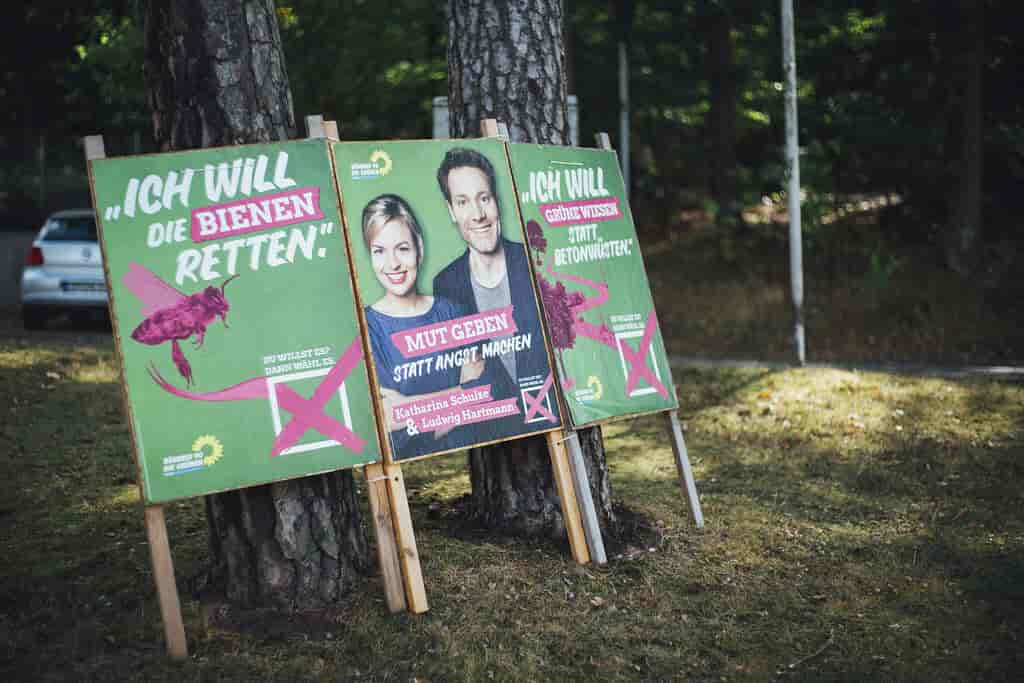 De Grønne ved landdagsvalget i Bayern i 2018
