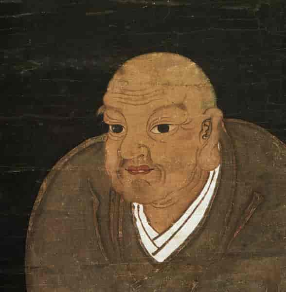 Portræt af Nichiren som findes i templet Kuon-ji, Yamanashi, Japan, fra 1282