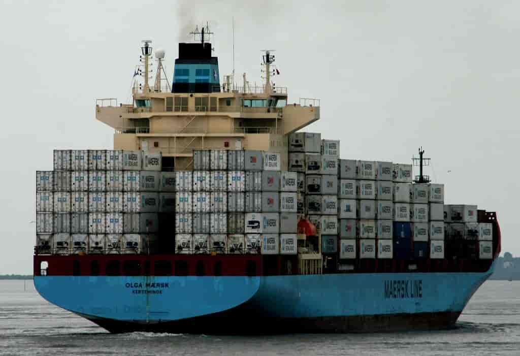 Containerskibet Olga Maersk - meget af EU's handel med omverdenen sker på skibe som dette.