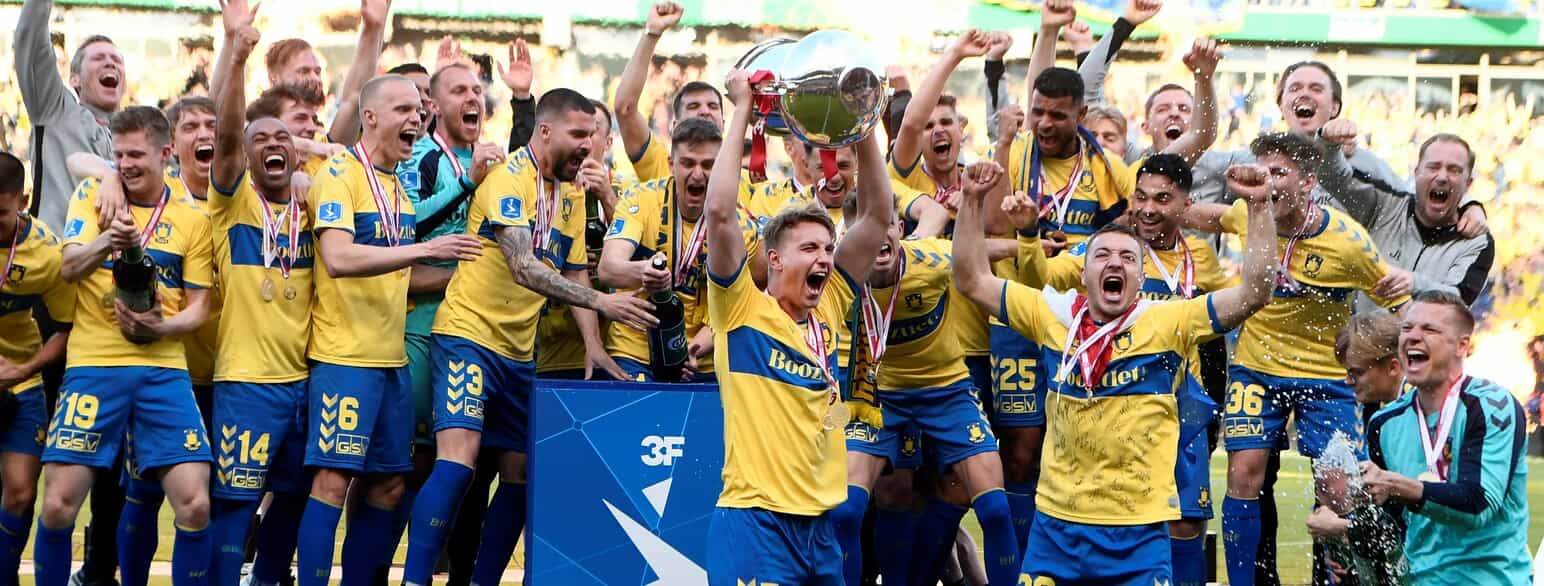 Brøndby fejrer det danske mesterskab i 2021