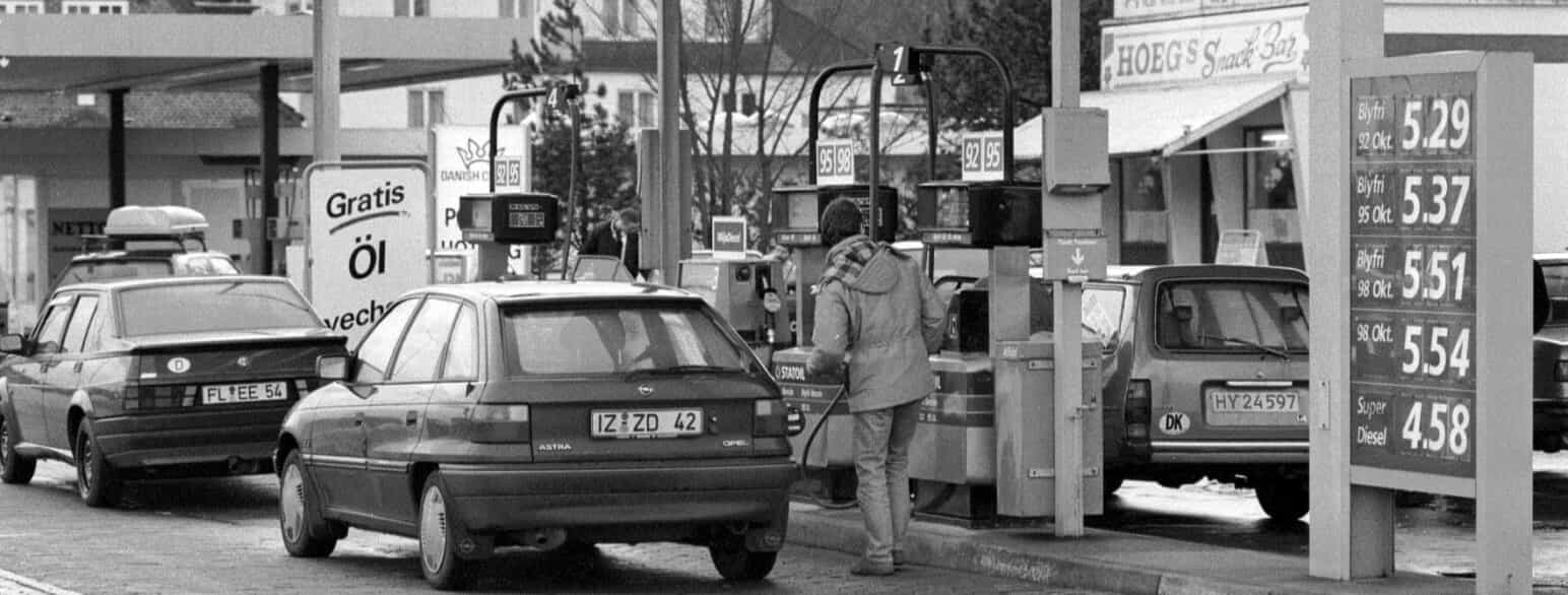 I 1994 var sidste chance for tyske bilister, der ville spare over 1 kr. pr. liter benzin ved at køre over grænsen til Danmark