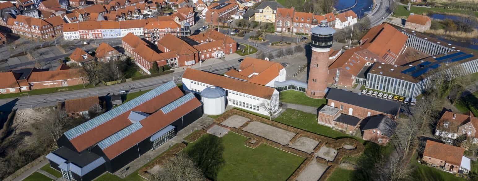 Renæssanceslottet Tønderhus’ tomt set fra sydvest