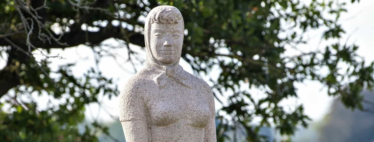 Robert Lund-Jensens skulptur "Amanda" fra 1954, som er opstillet ved havnen i Kerteminde