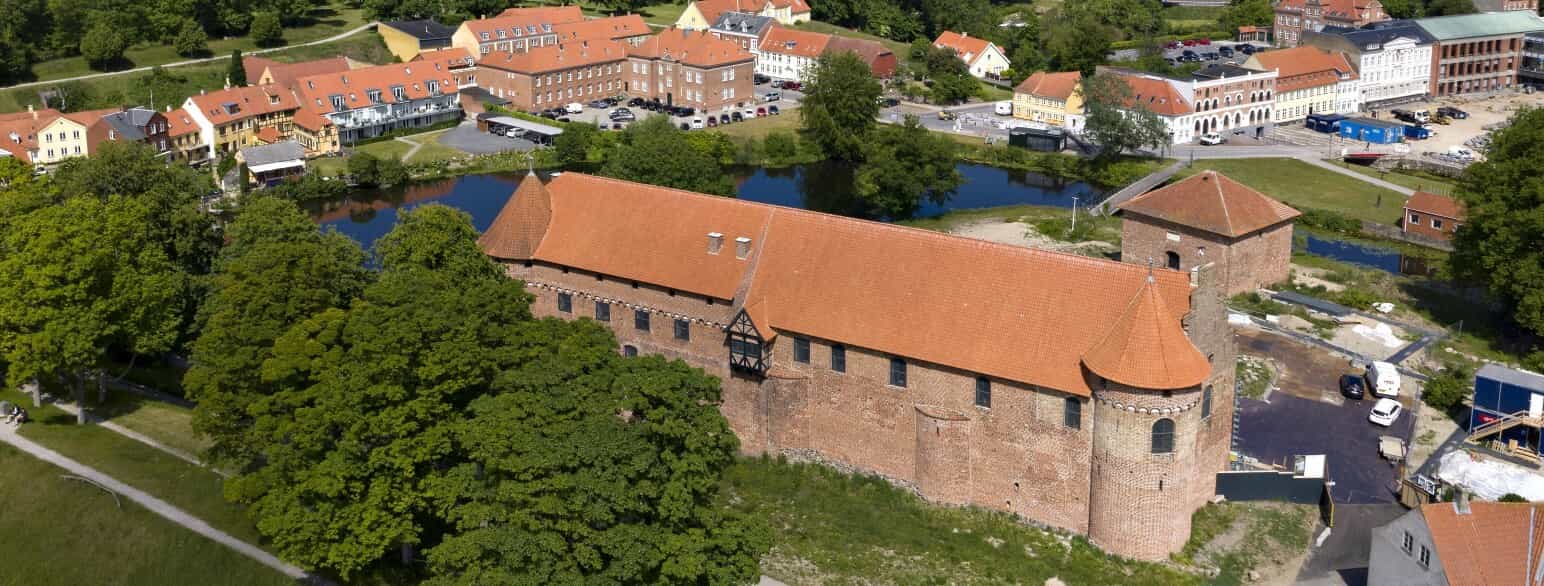 Nyborg Slot, der blev påbegyndt af kong Valdemar Sejr i begyndelsen af 1200-tallet