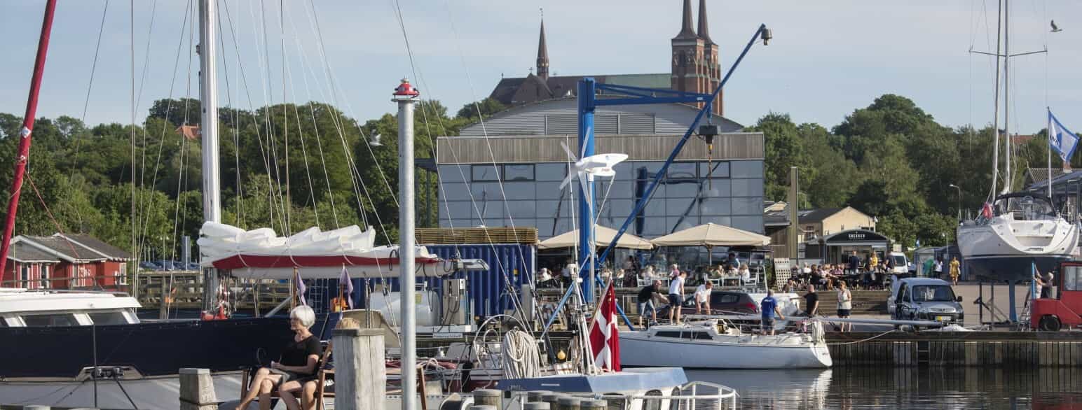 Det summer af liv på Roskilde Havn