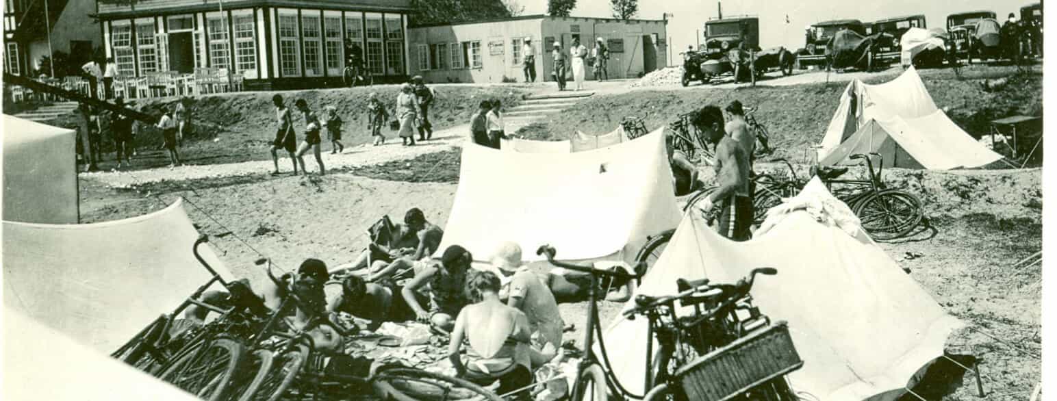 Stranden ved Køge Bugt i 1935