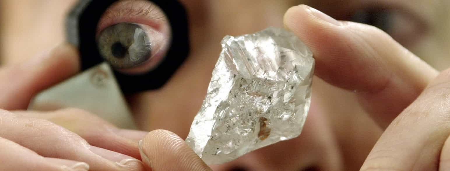 Besigtigelse af Australiens største diamant.