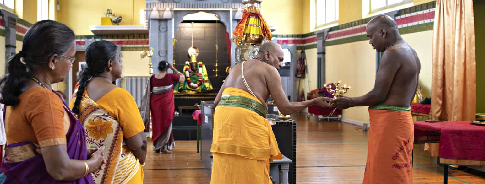 Det hinduistiske Sri Katpaka Vinayagar Temple har ligget i Næstved siden 1998