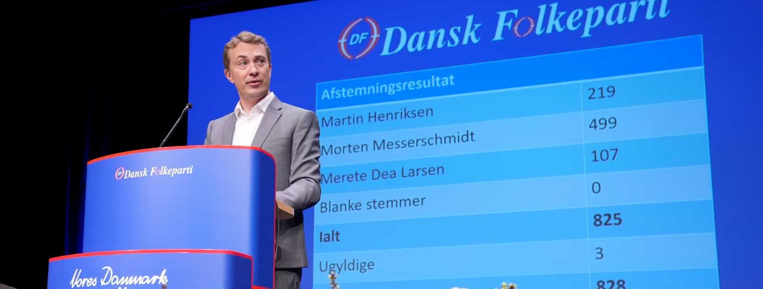 Morten Messerschmidt vælges til formand for Dansk Folkeparti 23. januar 2022