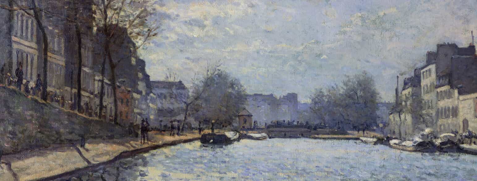Vue du canal Saint-Martin (1870)