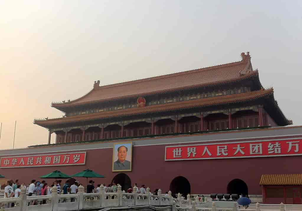 Mao Zedong-billedet på Den Himmelske Freds Plads