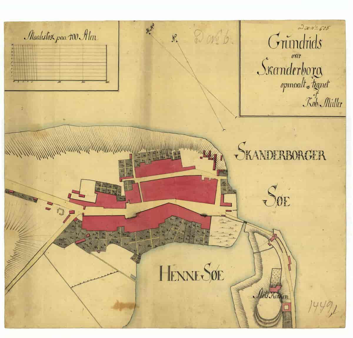 Grundrids over Skanderborg 