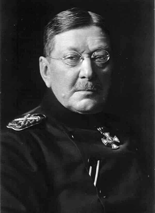 Portræt af Colmar von der Goltz, ca. 1914