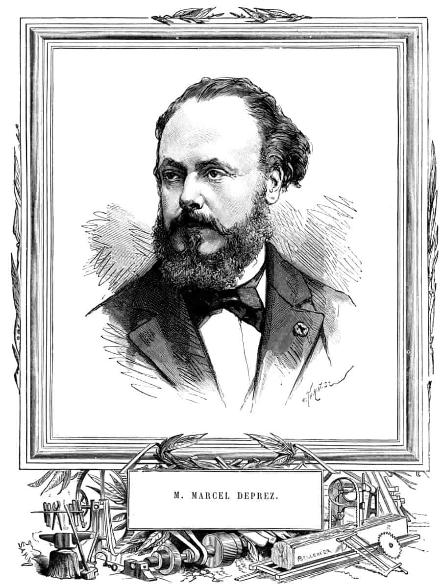 Portræt af Marcel Deprez, ca. 1890