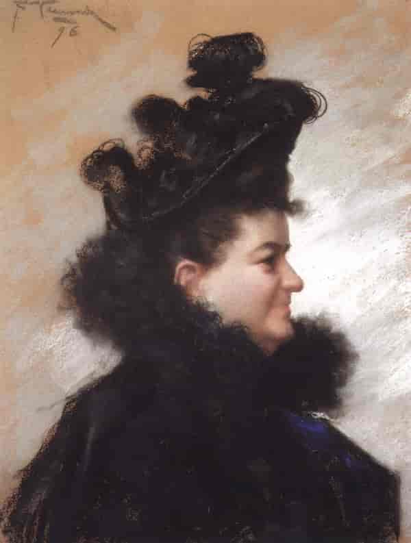 Portræt af Emilia Pardo Bazán, udført 1896
