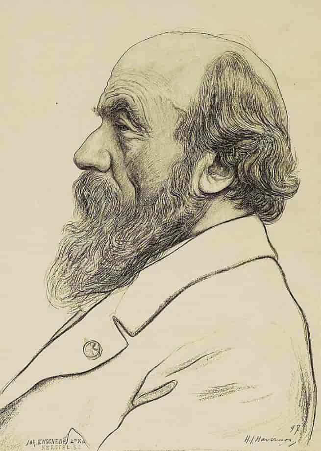 Portrættegning af P.J.H. Cuypers, 1897