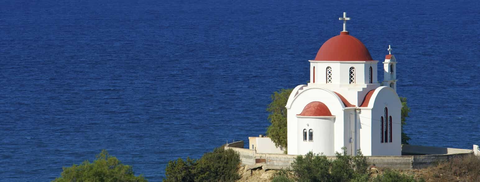Kirke ved Nea Mirtos på Kretas sydøstkyst.