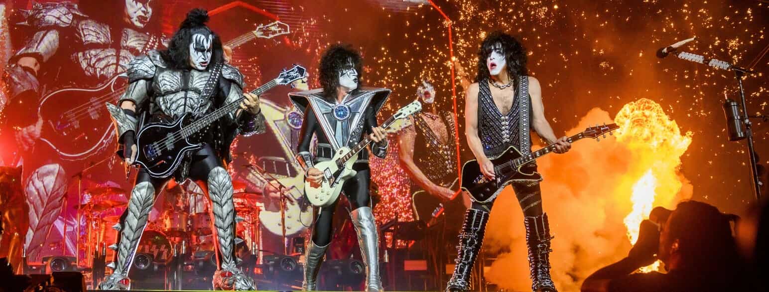 Kiss spiller på rock- og heavy metal-festivalen Copenhell i København 16. juni 2022