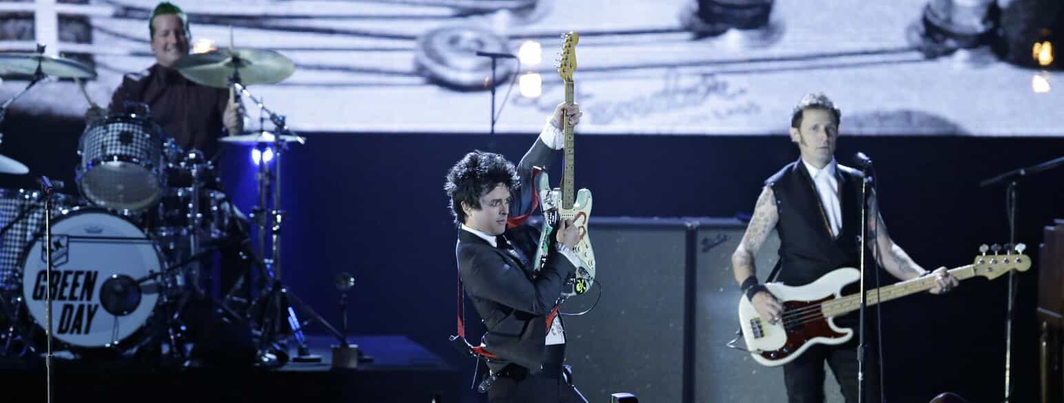 Green Day ved en koncert i 2015