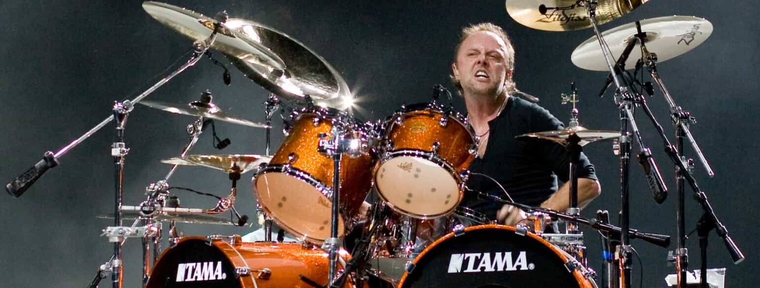 Lars Ulrich ved en koncert med Metallica i 2008