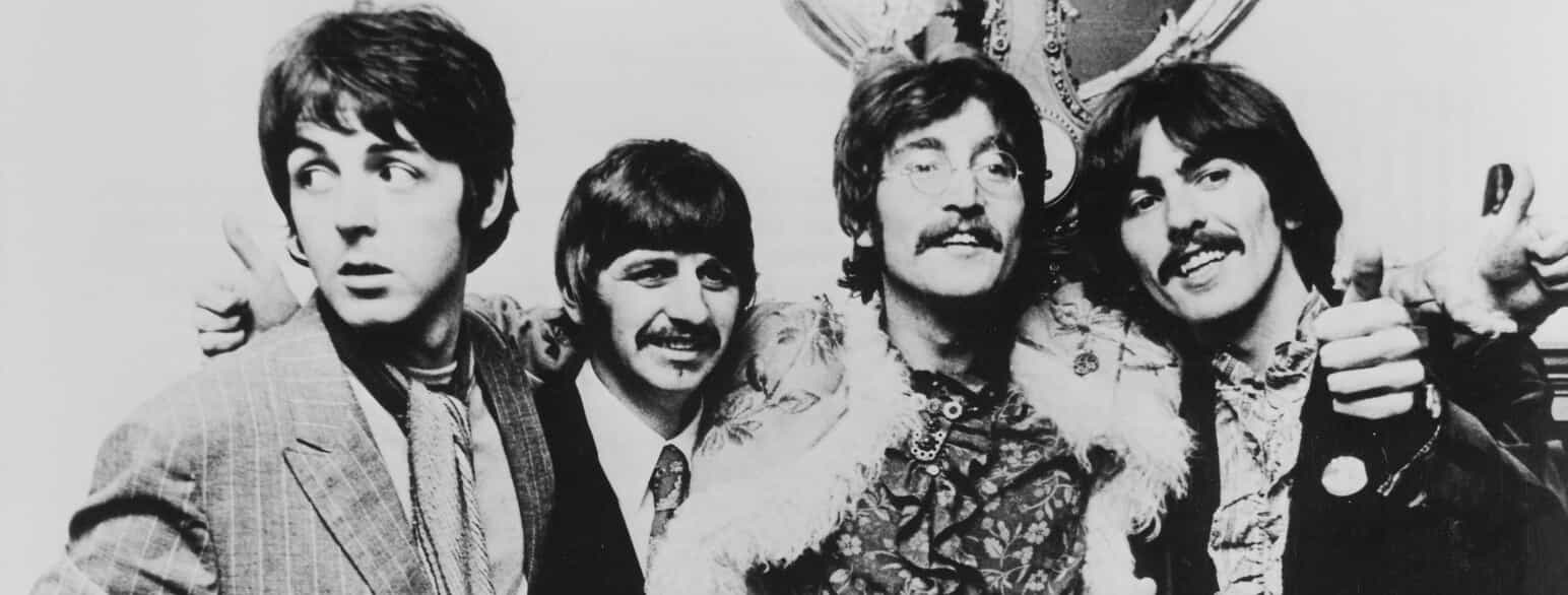 Paul McCartney, Ringo Starr, John Lennon og George Harrison, cirka 1970.