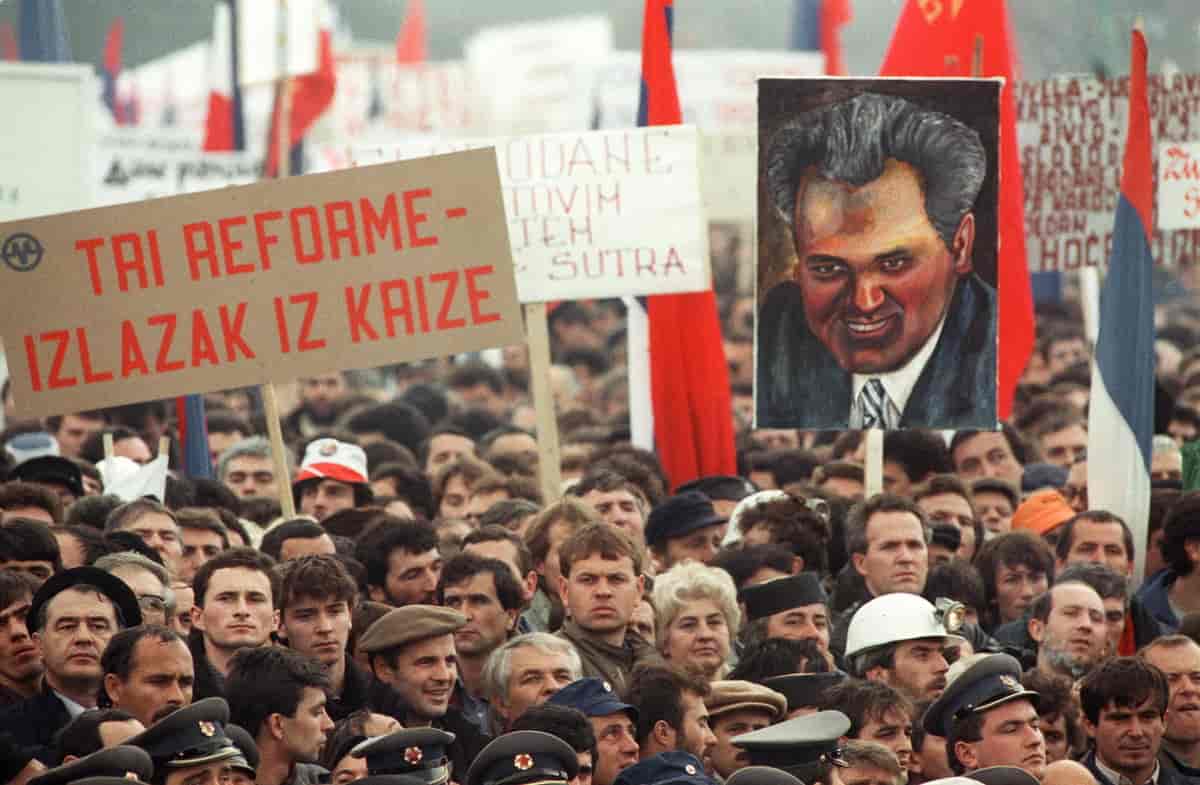 Serbisk nationalistisk demonstration 1988