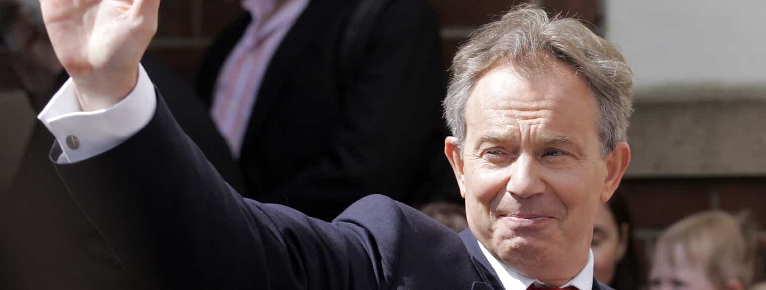 Tony Blair da han i maj 2007 trak sig som premierminister og som formand for Labour.