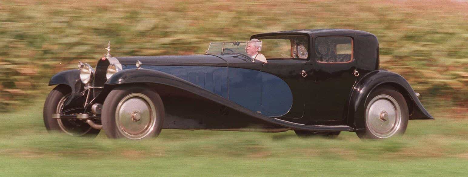 Bugatti Royale "coupé Napoléon". Fotograferet i Alsace, 1993.