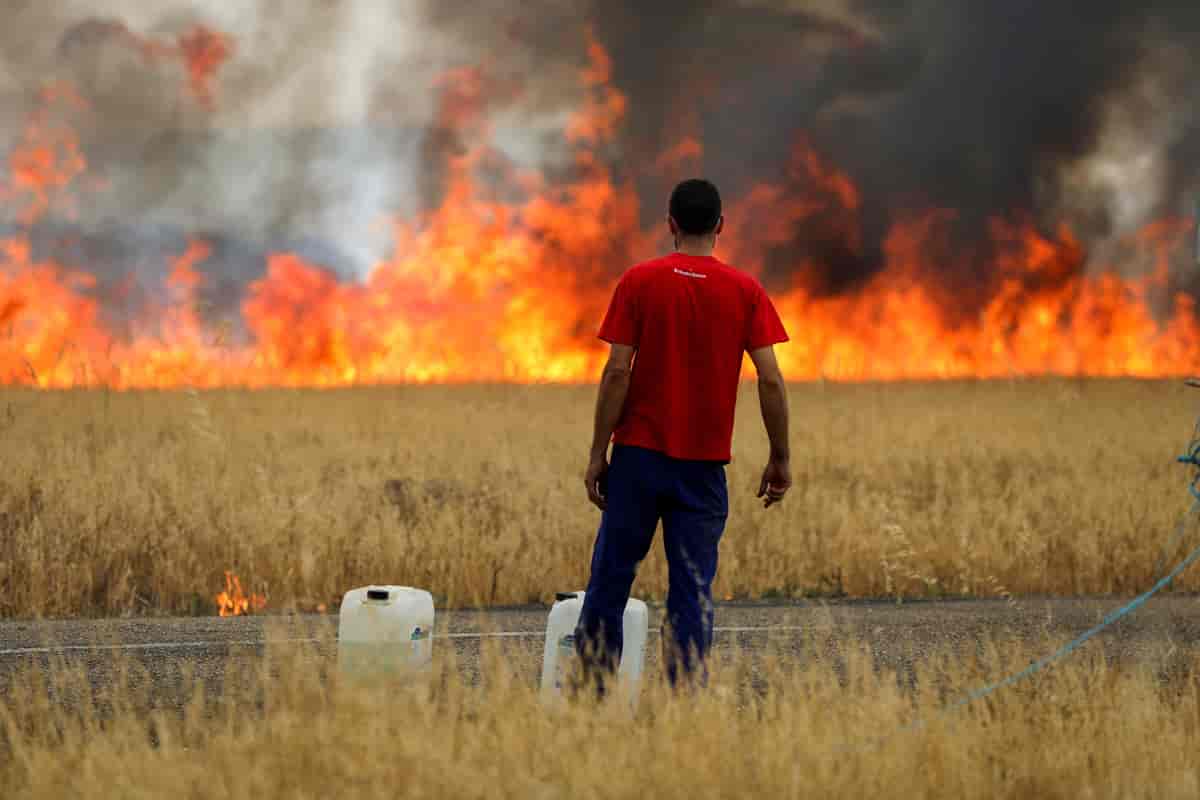 Naturbrand i Spanien d. 18. juli 2022.