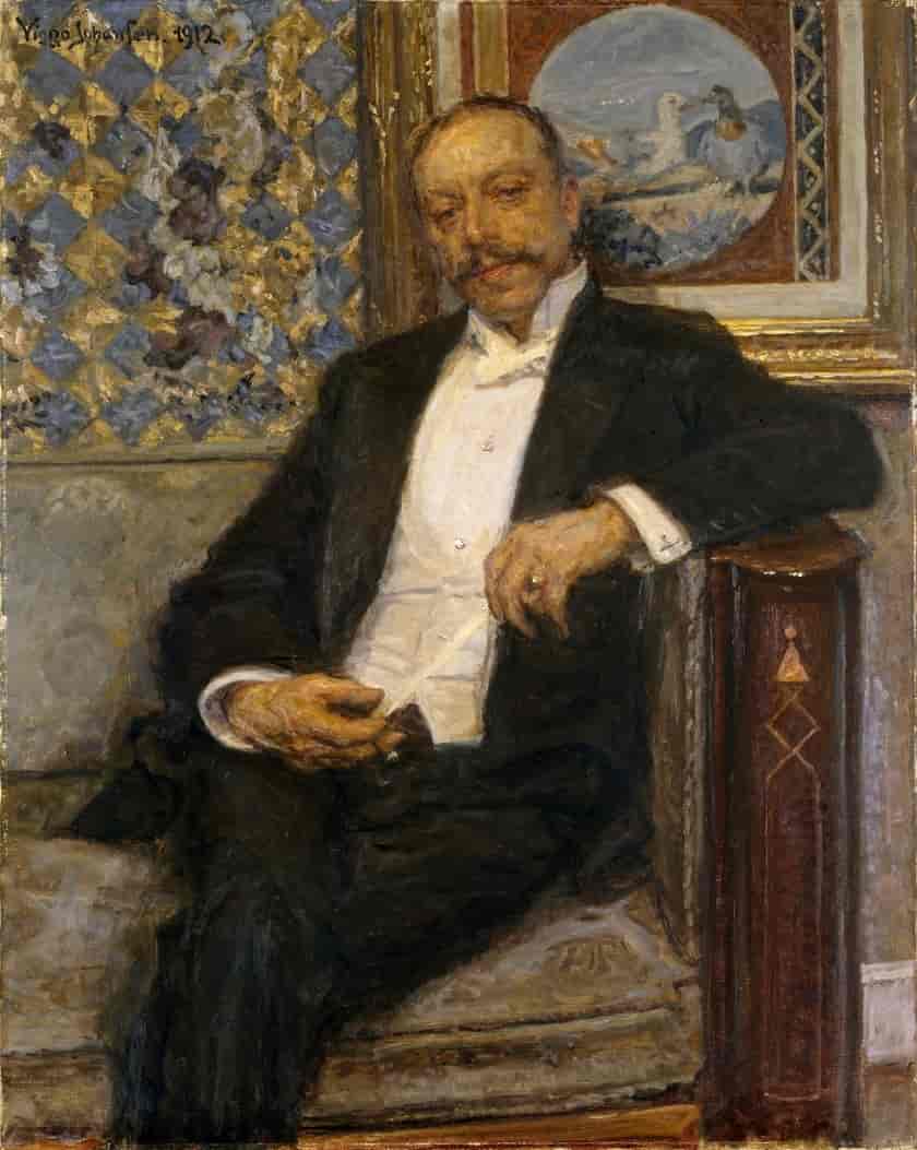 Portræt af Emil Hannover, malet af Viggo Johansen i 1912.