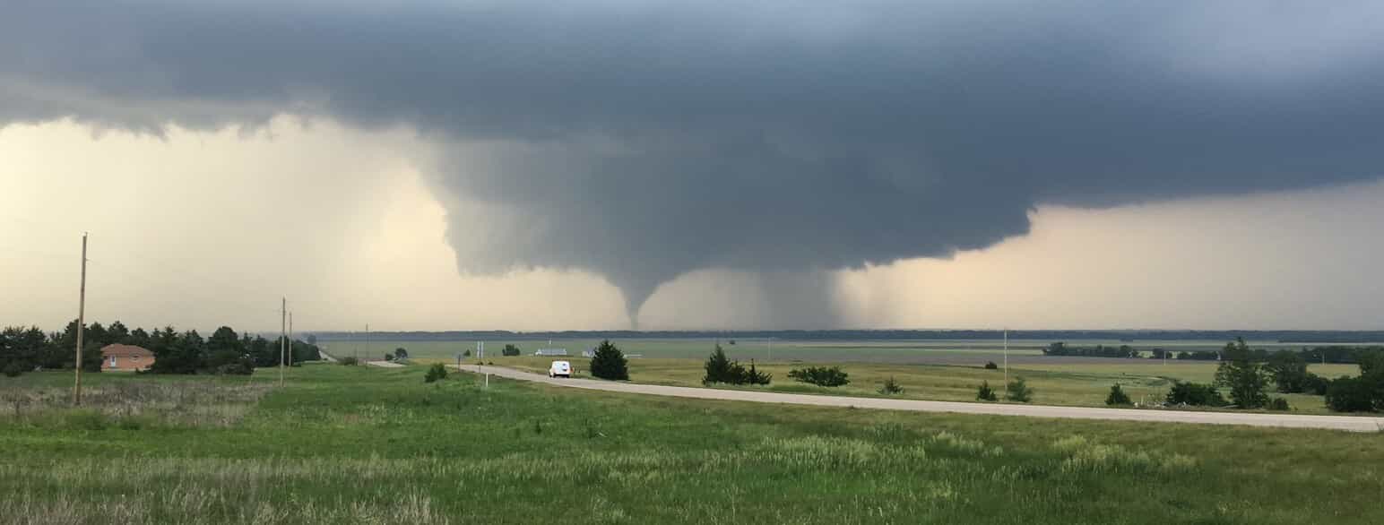 Tornado nord for Solomon i Kansas den 25. maj 2016