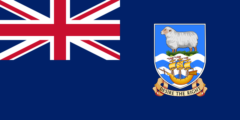 Falklandsøernes flag.
