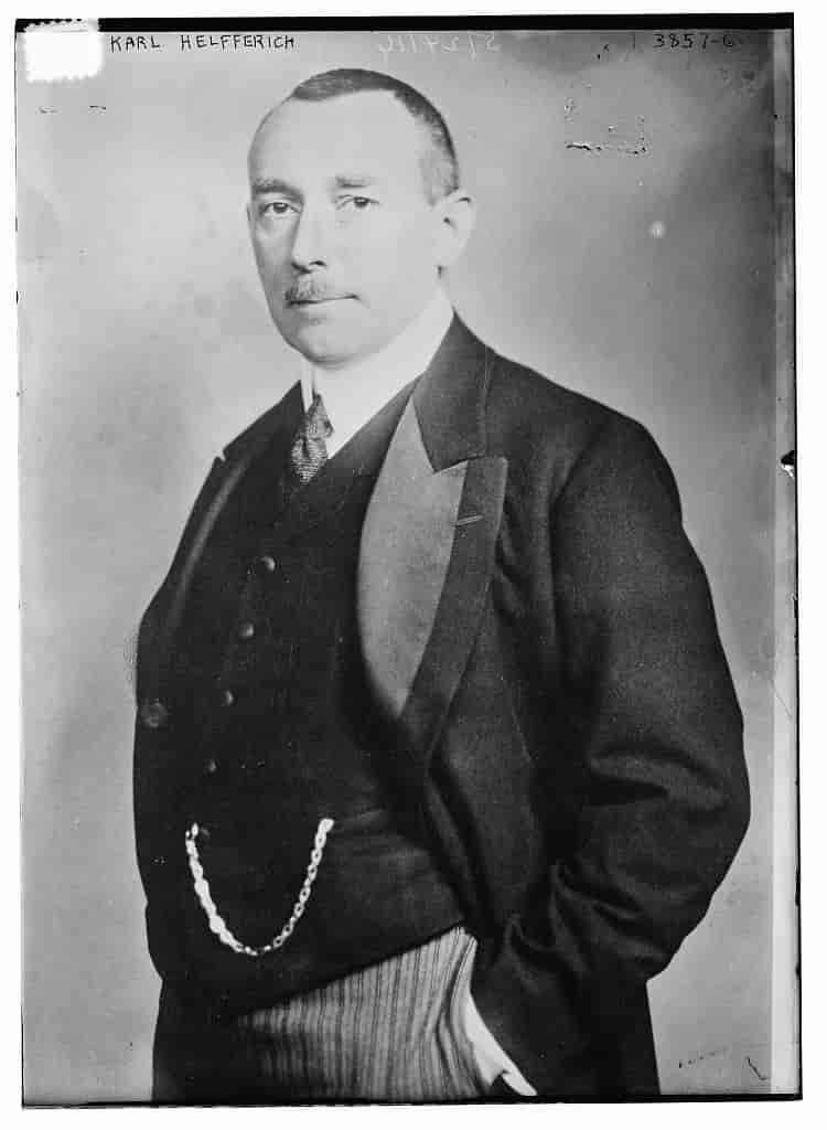 Karl Helfferich, cirka 1915