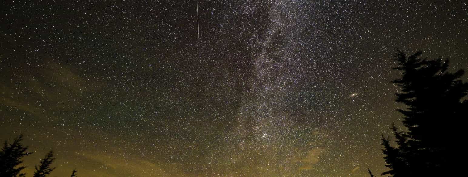 Perseiderne er en stjerneskudssværm, der ses som stjerneskud hvert år omkring den 12. august. Billedet er taget i USA, august 2022.