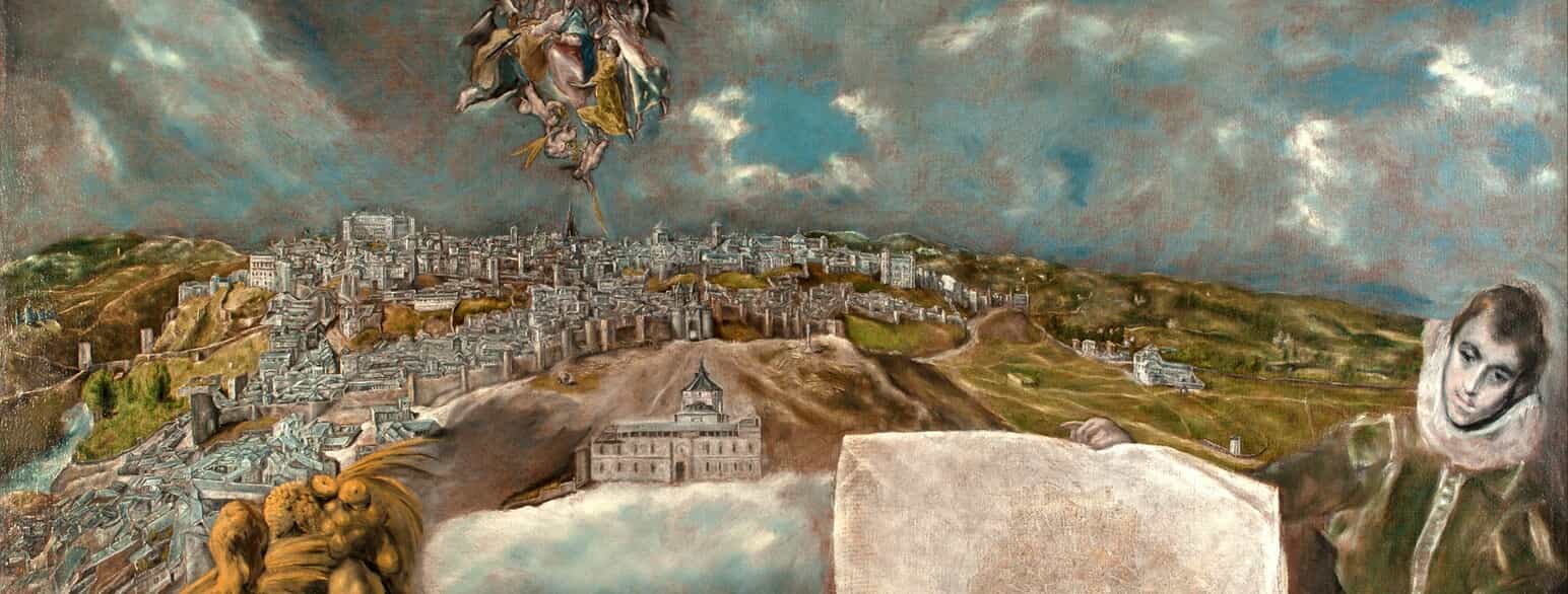 Vista y plano de Toledo, udført i perioden 1610-1614, giver et vue over byen Toledo.