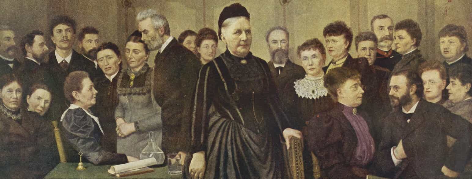 "Fra Kvindevalgretskampens første Dage", 1891-1897