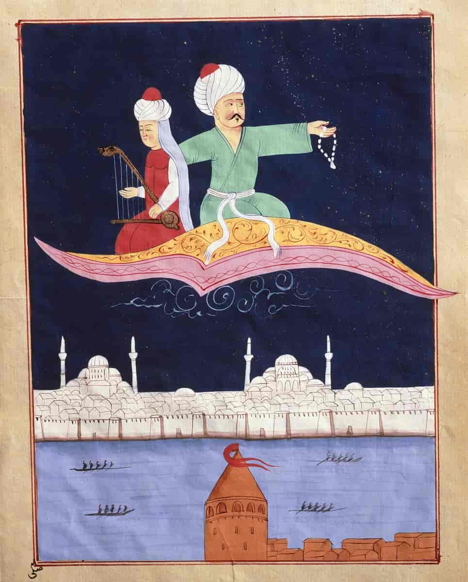 Aladdin, der flyver over Istanbul.