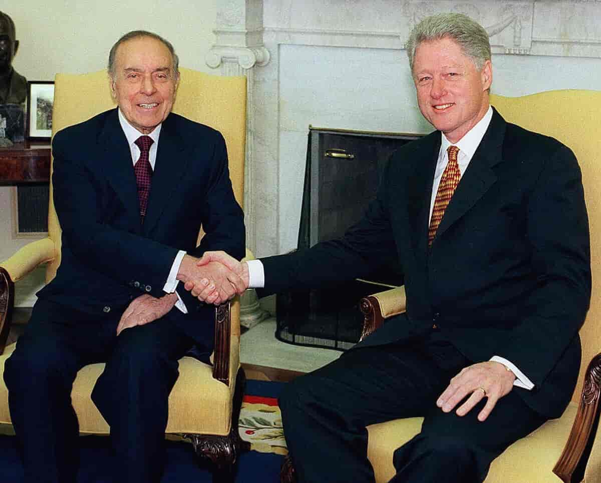 Gejdar Alijev møder Bill Clinton