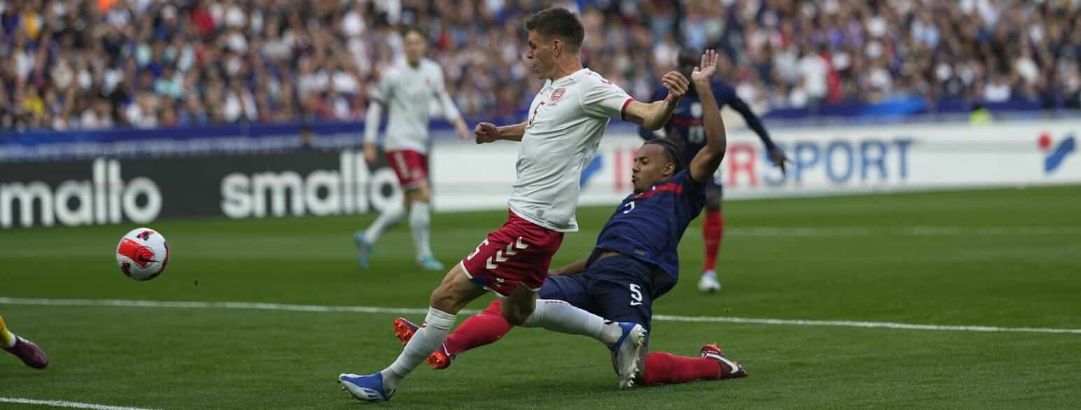 Joakim Mæhle i Nations League-kampen mellem Danmark og Frankrig 3. juni 2022