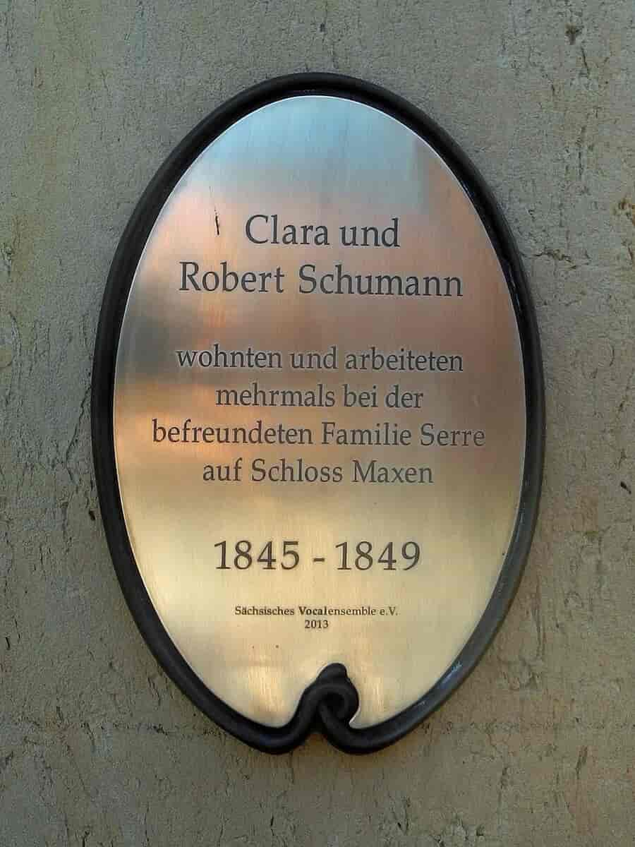 Mindeplade for Clara Schumann
